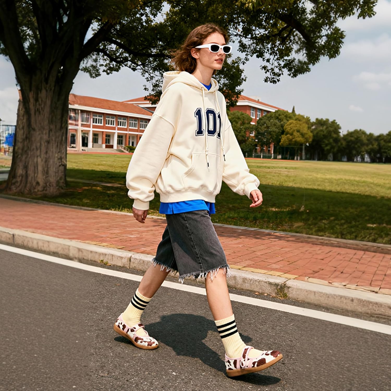 Sneakers for Women Comfortable Business Casual Tennis Shoes Lightweight Slip on Footwear Women's Fashion Retro Sneakers - Image 3