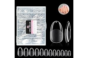 Round Almond Fake Nails for Salon-Like Style