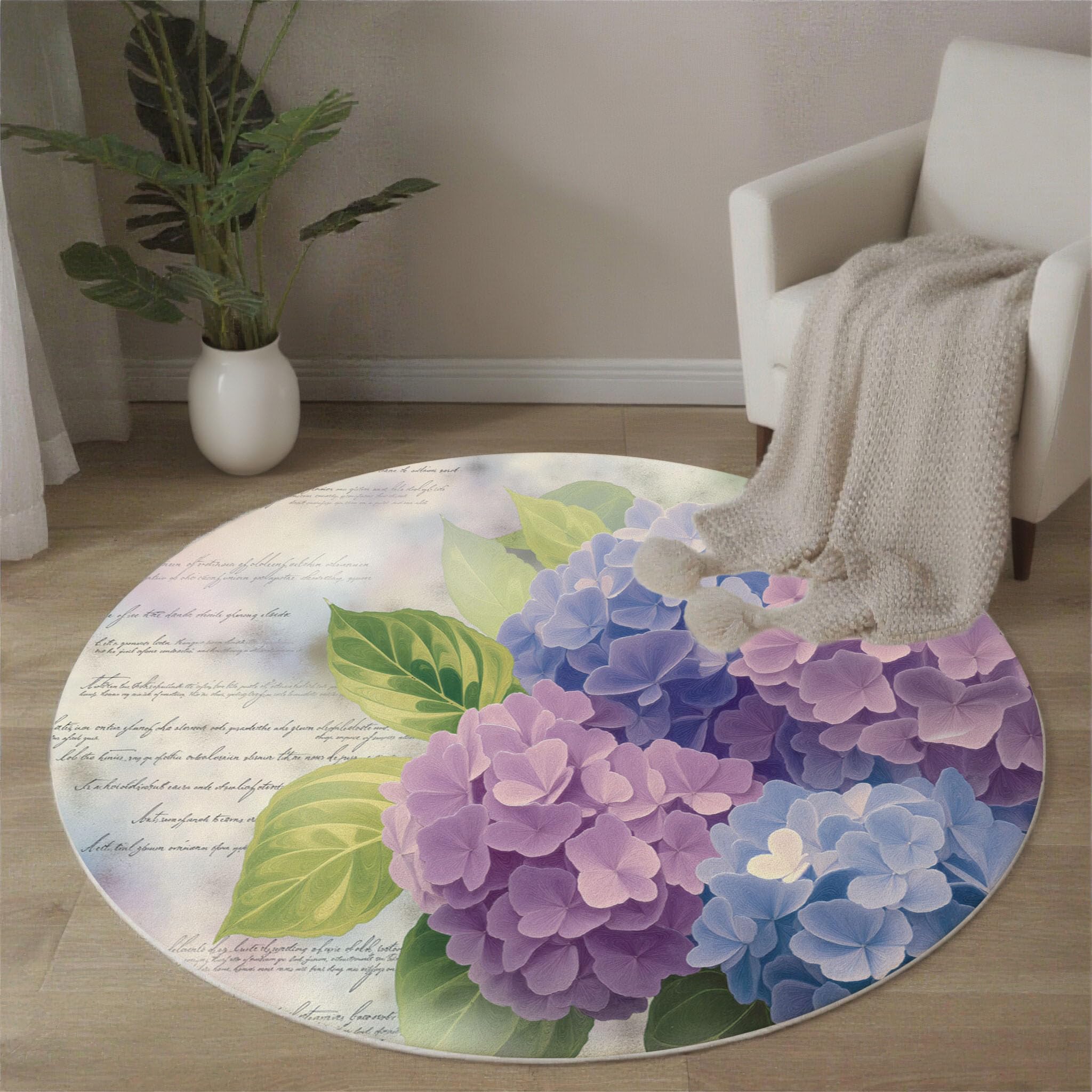 Tapis antidérapant lavable en machine bleu-violet 160cm fini les glissades