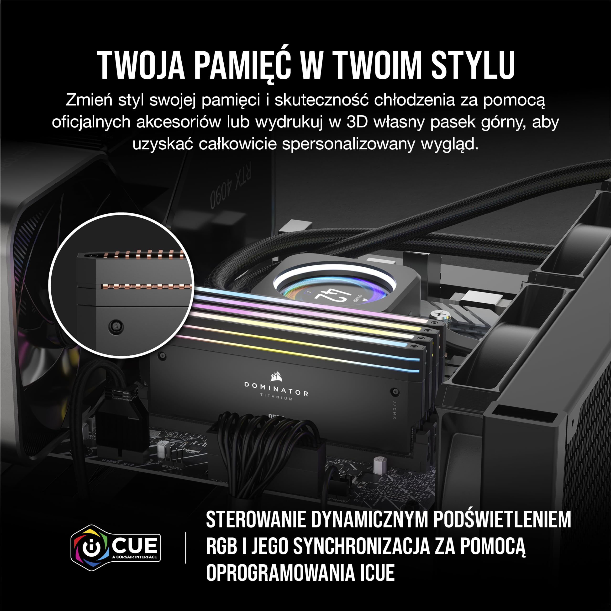CORSAIR DOMINATOR TITANIUM RGB DDR5 RAM 48GB (2x24GB) DDR5