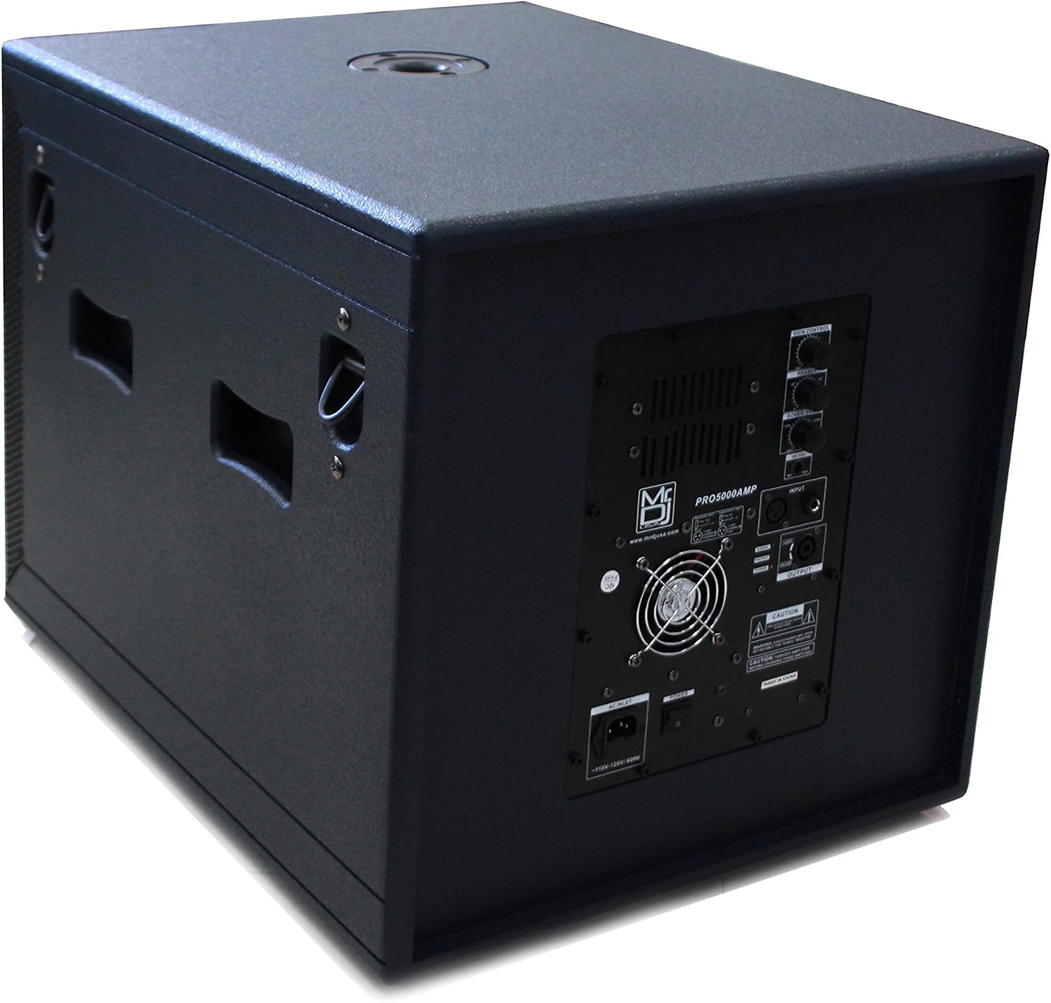Mr. Dj PRO5000AMP 15" 5000W Professional Series Active/Pre Amplified Subwoofer