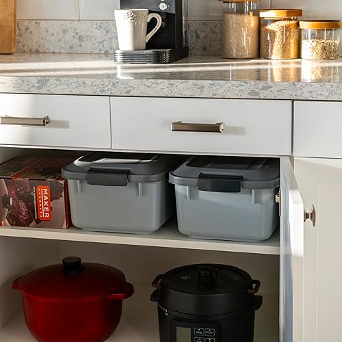 Miniatura 46 de Contenedores de alimentos IRIS para mascotas con tapas herméticas, Azul Azul marino