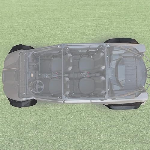 Miniatura 5 de SAUTVS Guardabarros XXL más anchos para Kawasaki Teryx KRX4 1000, aletas de barro extendidas delanteras y traseras para Kawasaki Teryx KRX 4 1000