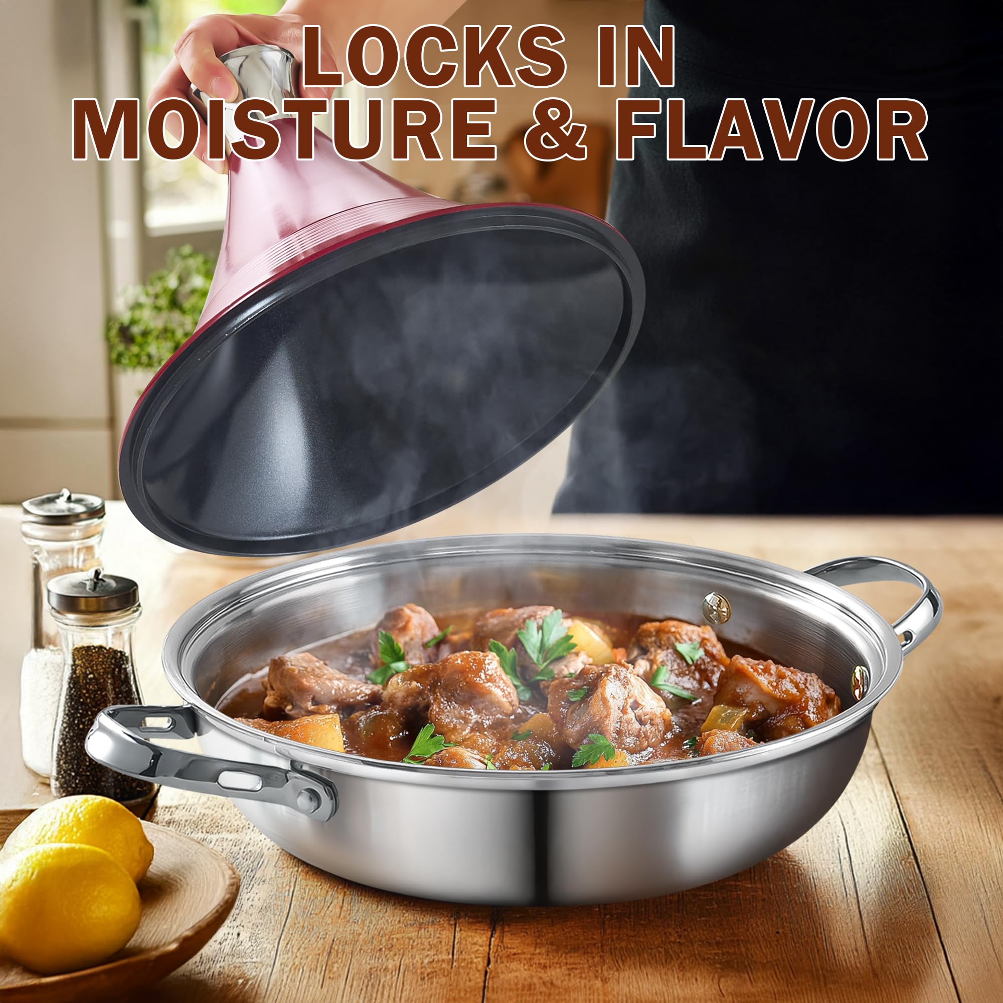DM Tagine Pot - Moroccan Cooking Made Easy -4