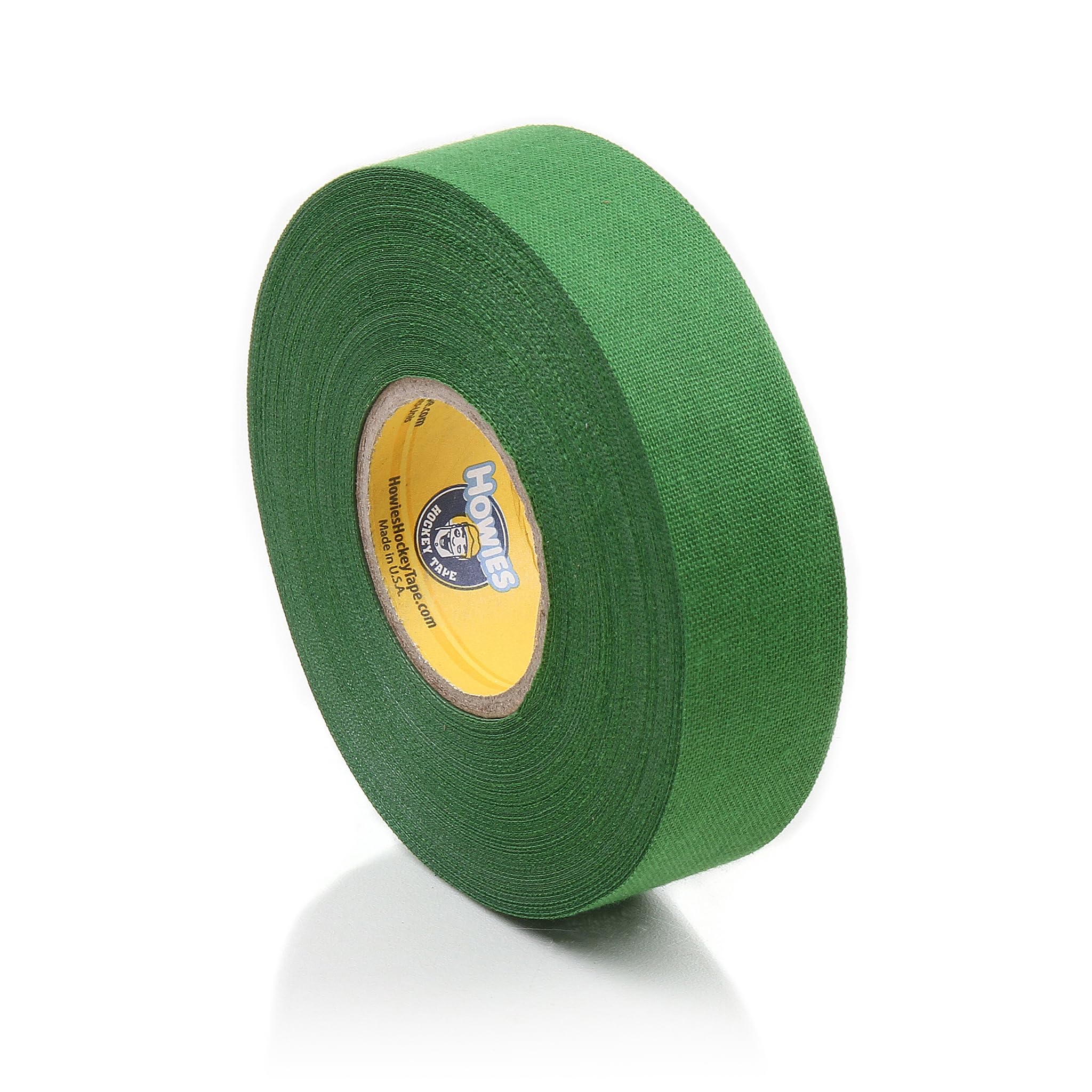 Howies Hockey - Green Hockey Tape 1 Pack - Cloth Stick Tape - Strong, Long-Lasting Adhesive for Stick Blade, Lacrosse, Baseball - 1 Inch x 24 Yards - Professional Quality