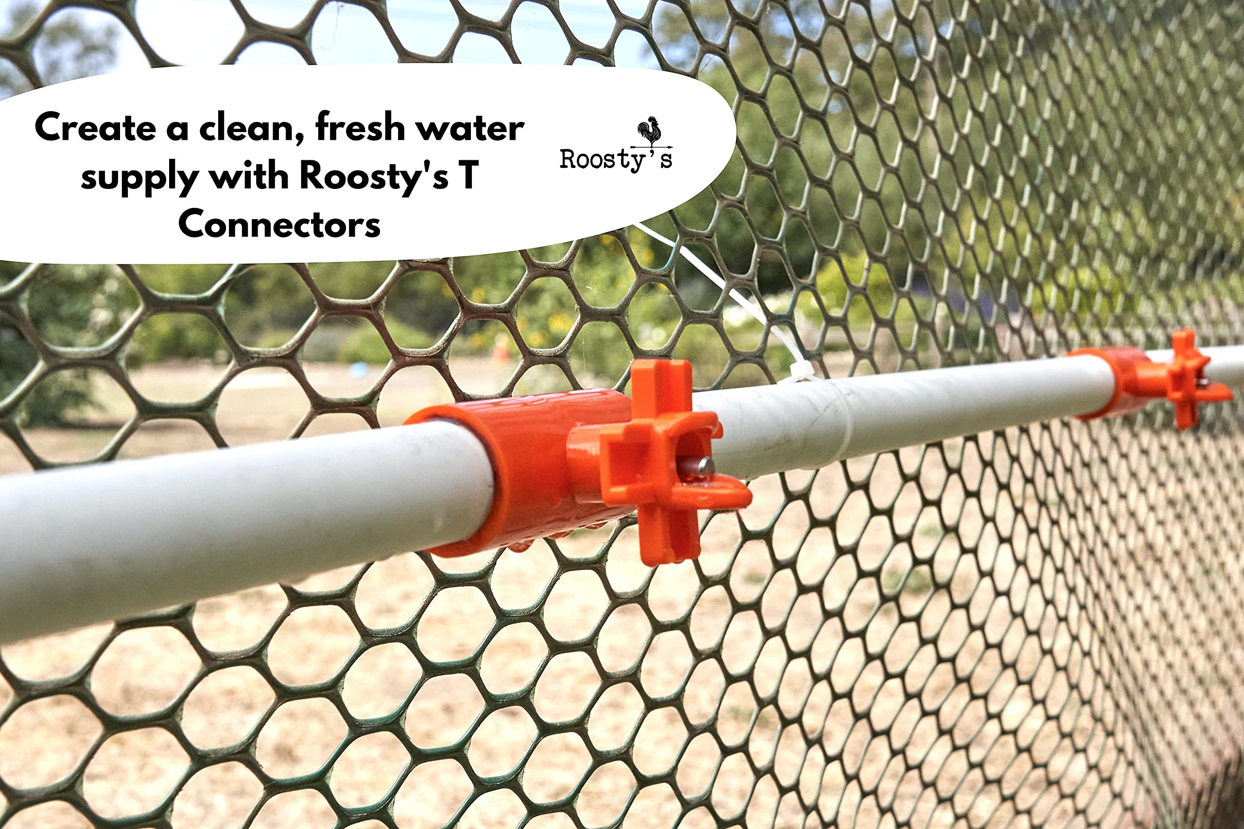 Roosty's DIY Chicken Waterer Kit x12 Horizontal Chicken Waterer