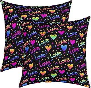 jejeloiu Kids Heart Love Throw Pillow Covers 18