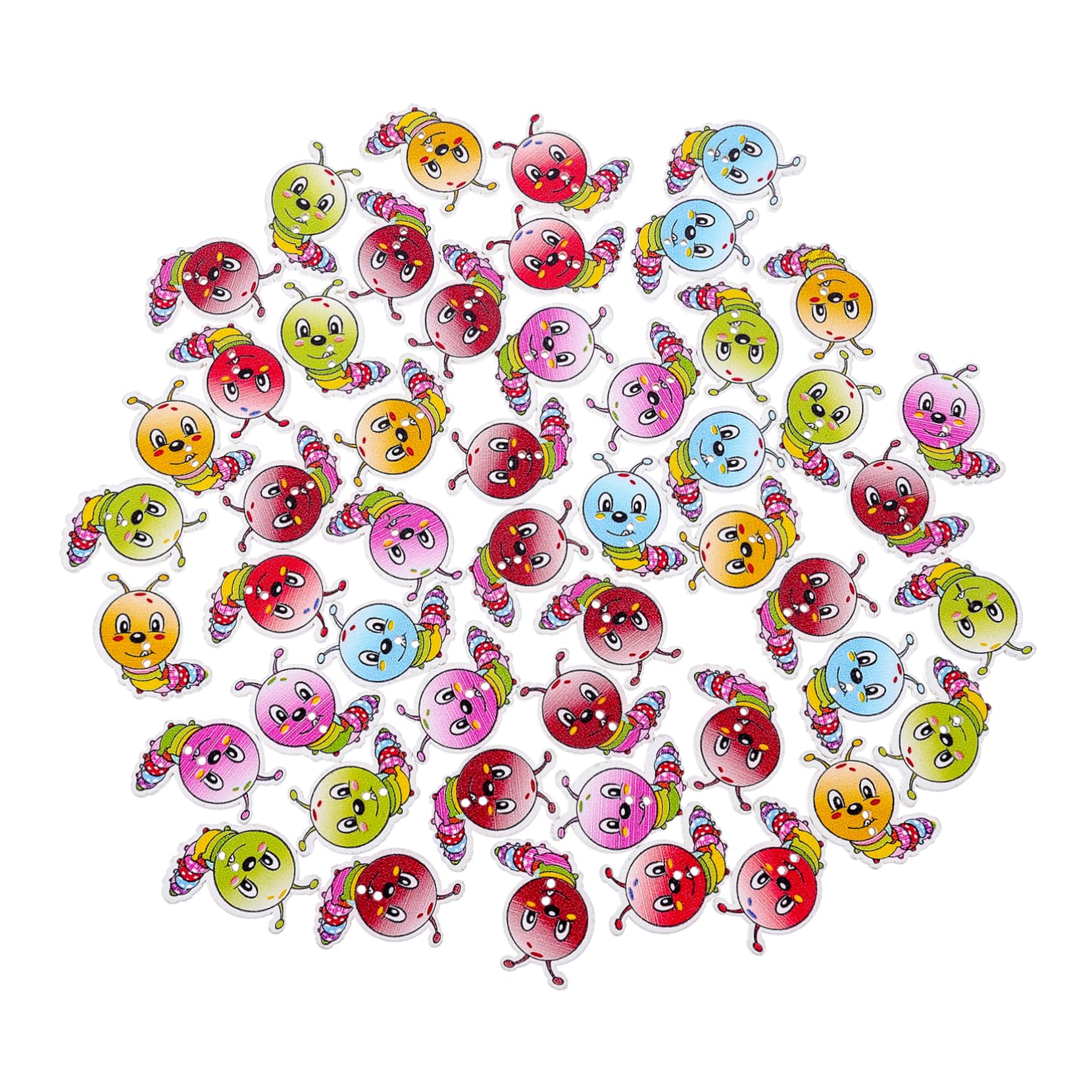 Boutons de chenille colorées pour couture DIY DOITOOL | Lot de 300 pièces décoratives