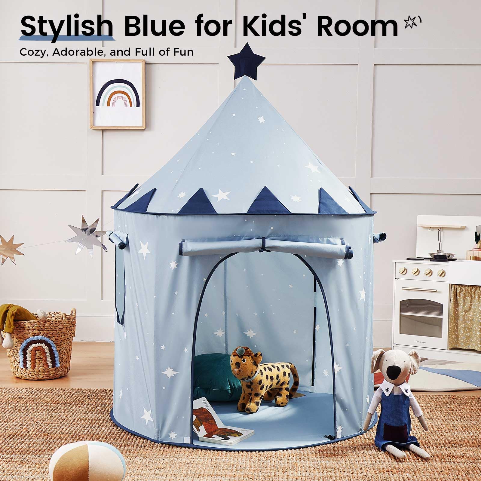 Tiny Land Kids Tent, Pop Up Kids Play Tent, Portable Toddler Tent, Cute Tents for Kid Indoor & Outdoor Use | Perfect Baby Tents for Fun & Imagination - Image 5