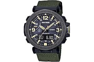 Casio Men's PRG-600YB-3CR PRO TREK Analog-Digital Display Quartz Green Watch