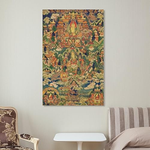 Miniatura 7 de Arte Budista, Maitreya En El Cielo De Tusita, Estatua De Buda, Impresiones De Arte, Arte Vintage, Ar Canvas Art Poster And Wall Art Picture Print