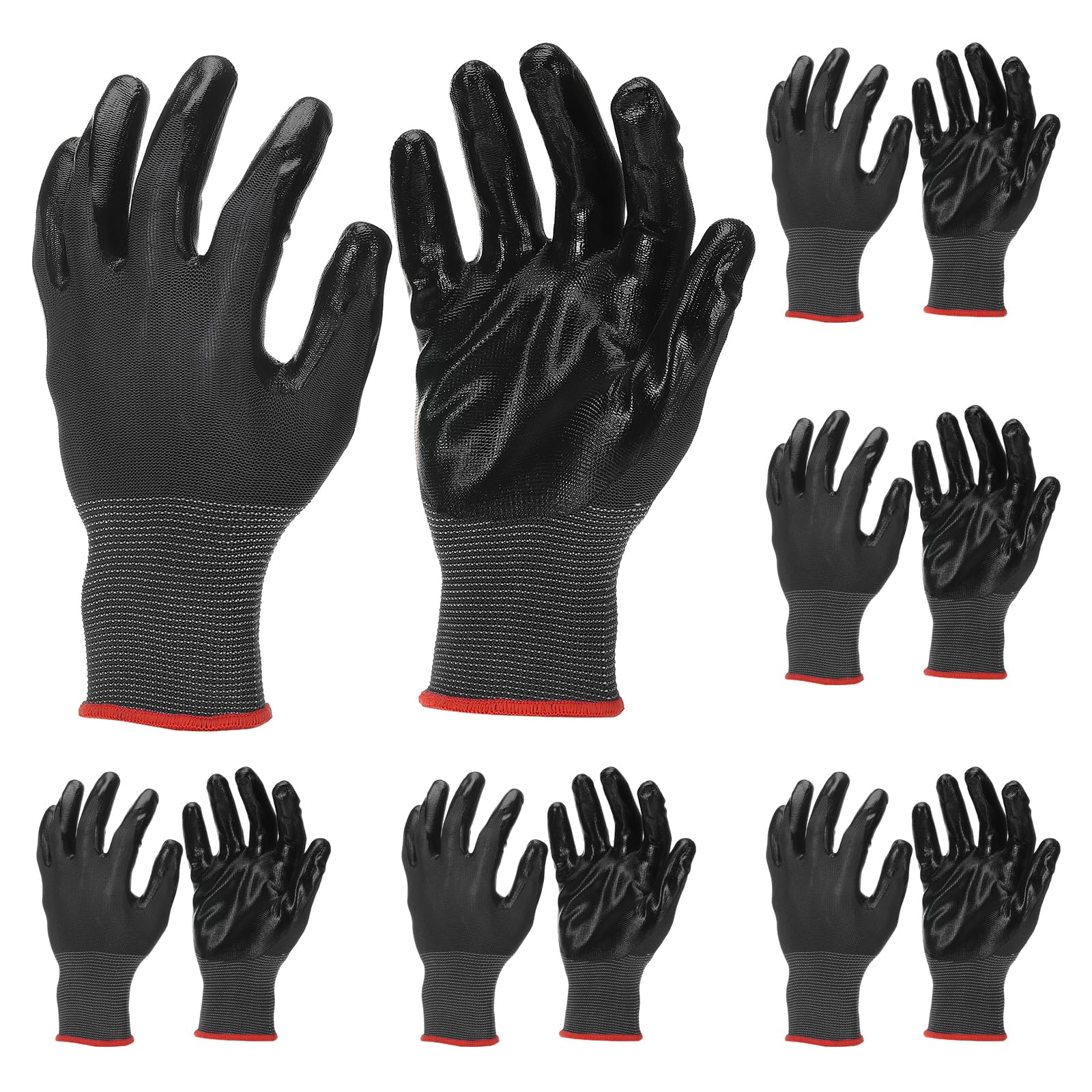 PATIKIL Safety Work Gloves Nitrile Coated
