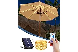 Solar Powered Outdoor Patio Umbrella Lights