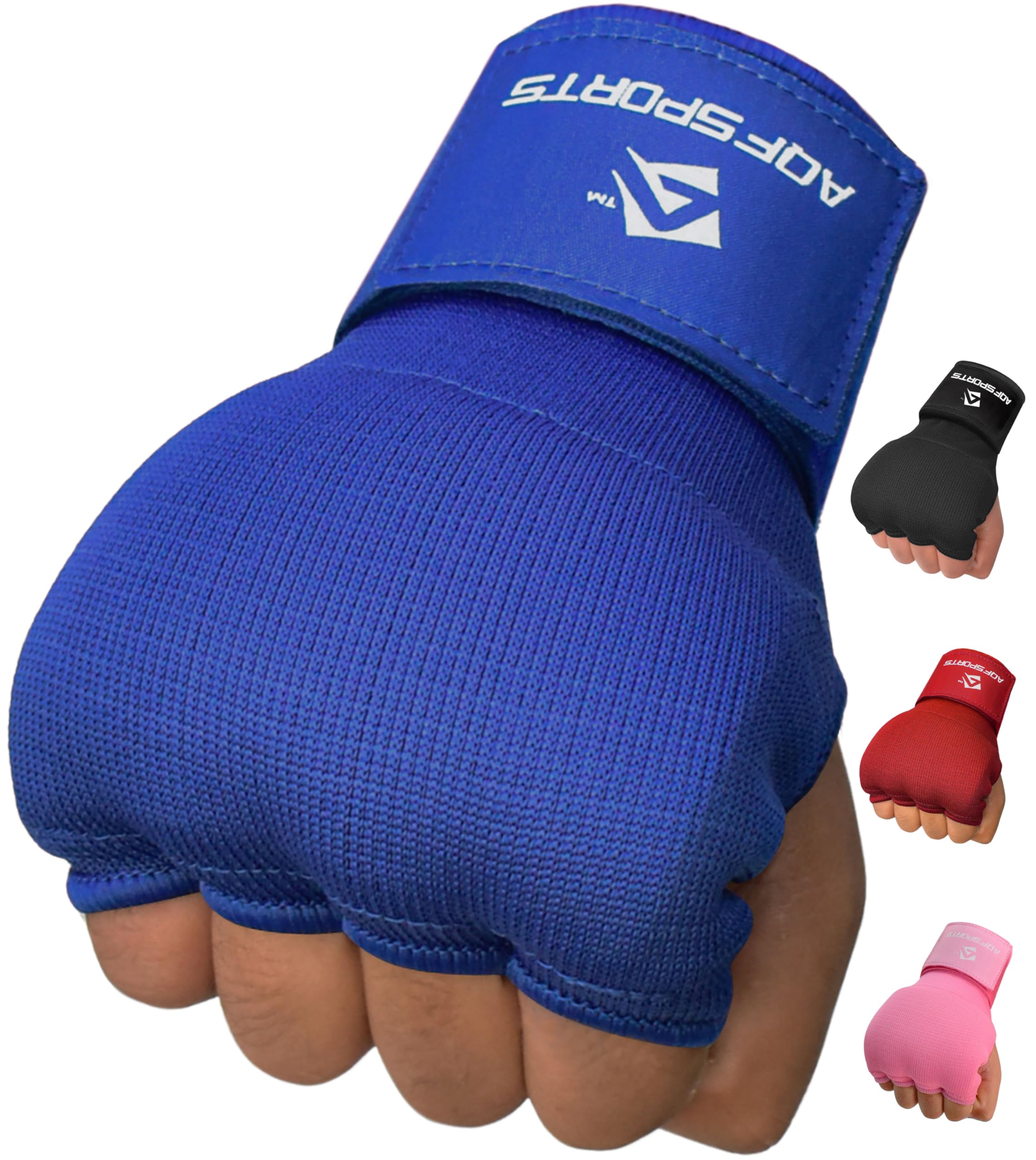 Gants De Boxe Femme AQF Bande Boxe Sous Gants, Bande De Boxe Poignet 100CM Long 2doigt Rembourrés Du Gel Wraps Pour MMA, Muay Thai & Kick Boxing, Sport Femme Homme Gant De