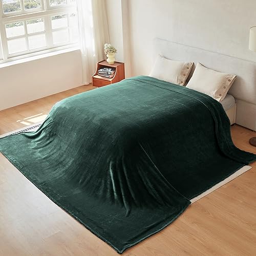 Miniatura 4 de Manta de forro polar extragrande King de 120 x 120 pulgadas, suave, acogedora, cálida, gigante extra grande de 10 x 10 pies para cama, sofá, sofá,