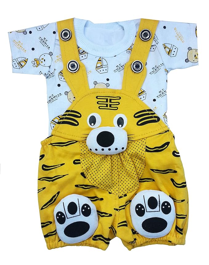 Buy Tendercare Baby boy & Baby Girl Cute Half Sleeves yellow Printed