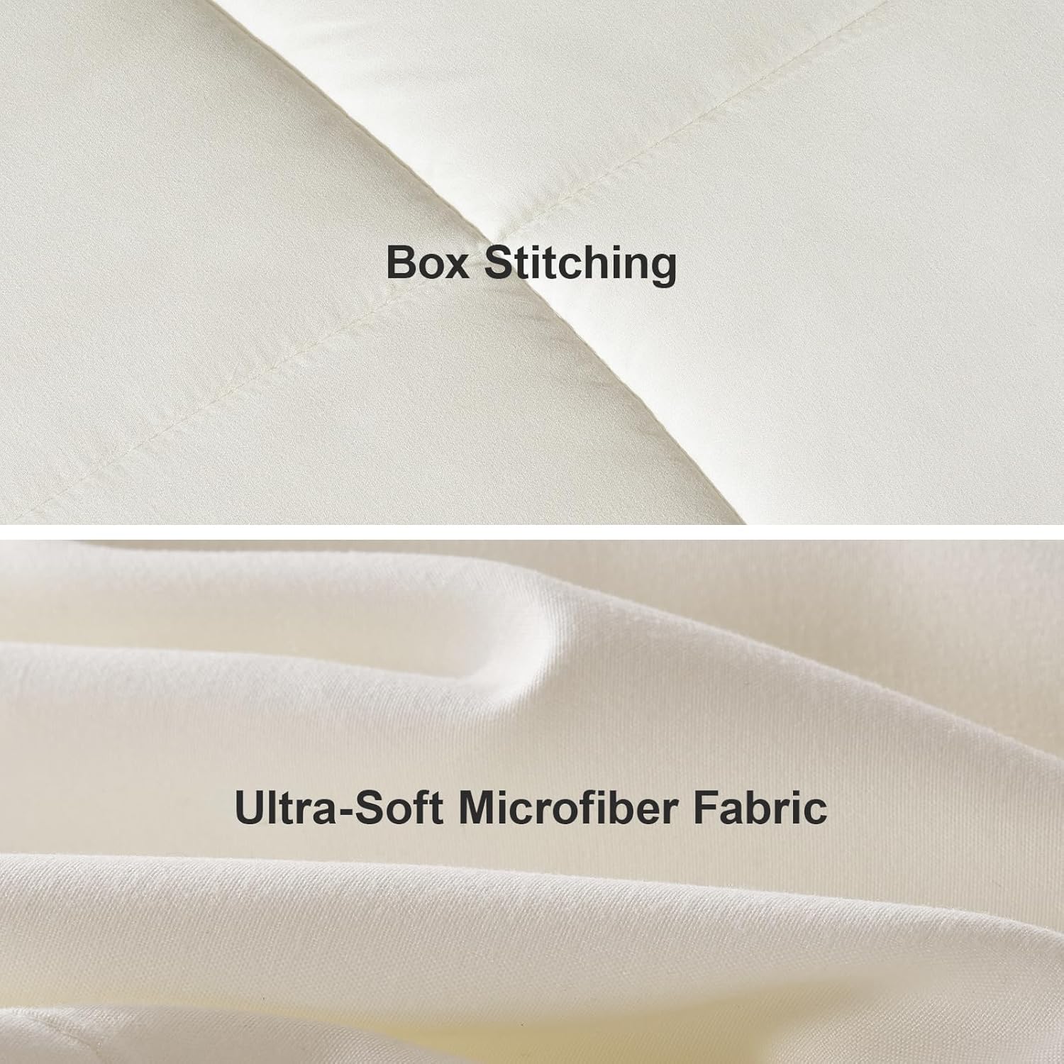 WURUIBO Comforter Set Queen Size, White 7 Pieces Bed in a Bag, Ultra Soft Queen Bedding Set, Bed Set for All Seasons, Bed in a Bag with Comforter, Flat Sheet, Fitted Sheet, Pillowcases, Pillow Shams