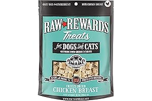 Northwest Naturals Raw Rewards Freeze-Dried Chicken Breast Treats for Dogs and Cats