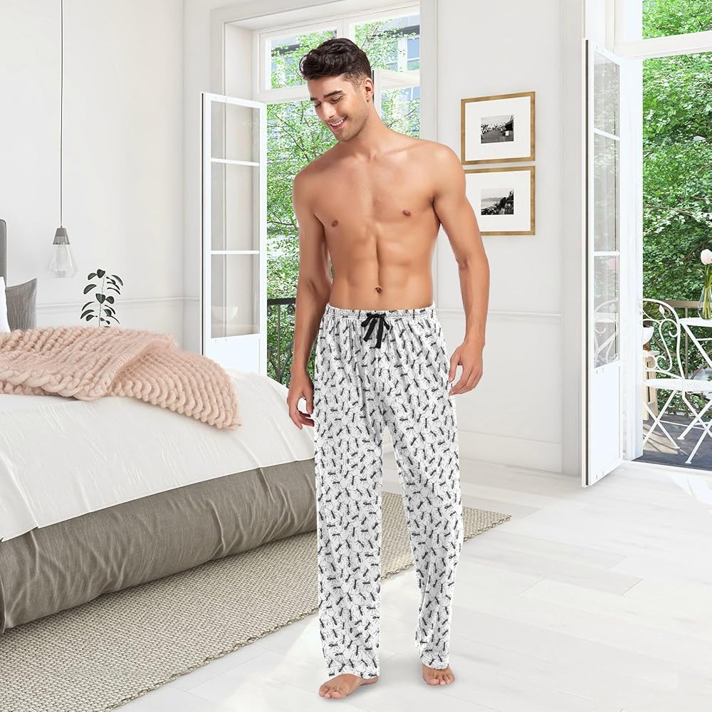 YYZZH Ants Pattern Men's Pajama Pants Sleepwear Lounge