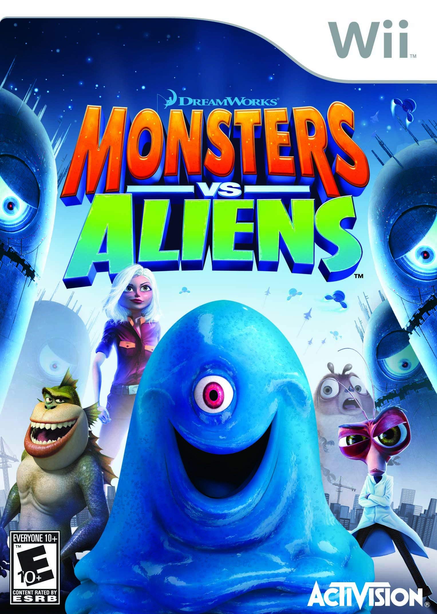 Amazon.com: Monsters vs. Aliens - Nintendo Wii (Renewed) :