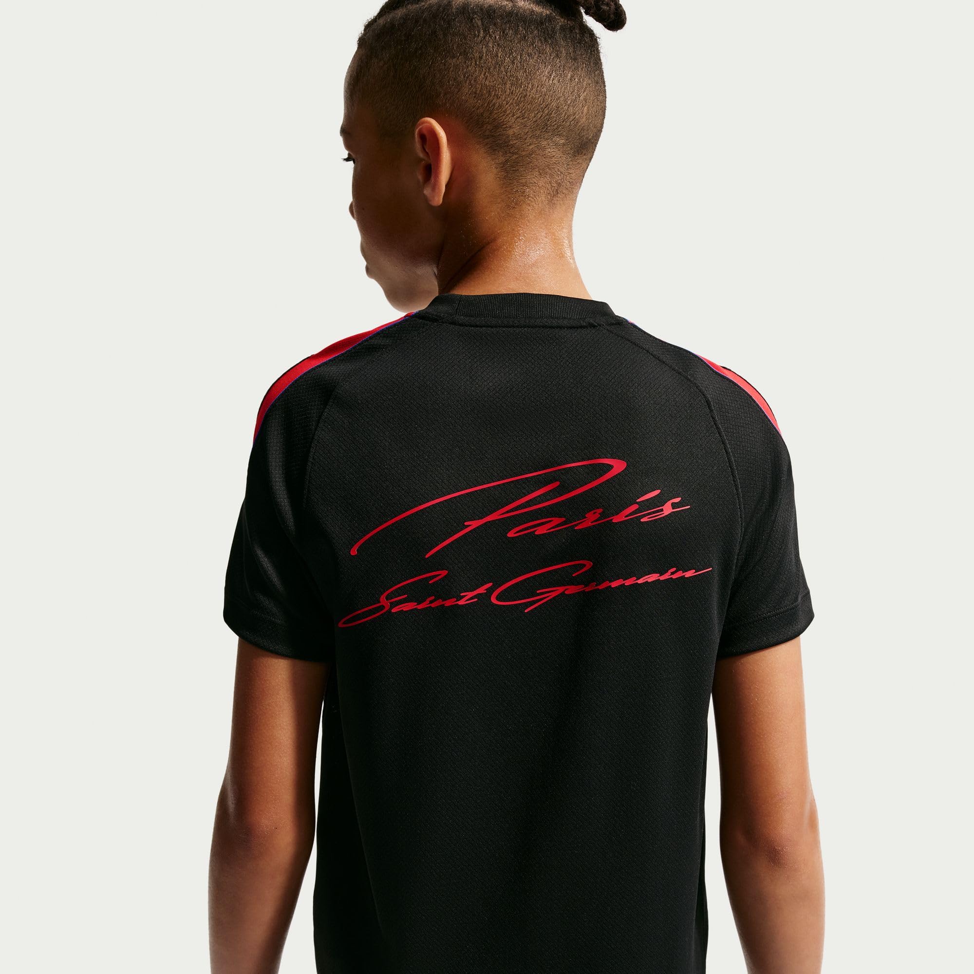 Nike Paris Saint-Germain Strike Nike Football Dri-Fit Kurzarmshirt für Ältere Kinder Maglia a Maniche Corte Unisex - Bambini e Ragazzi