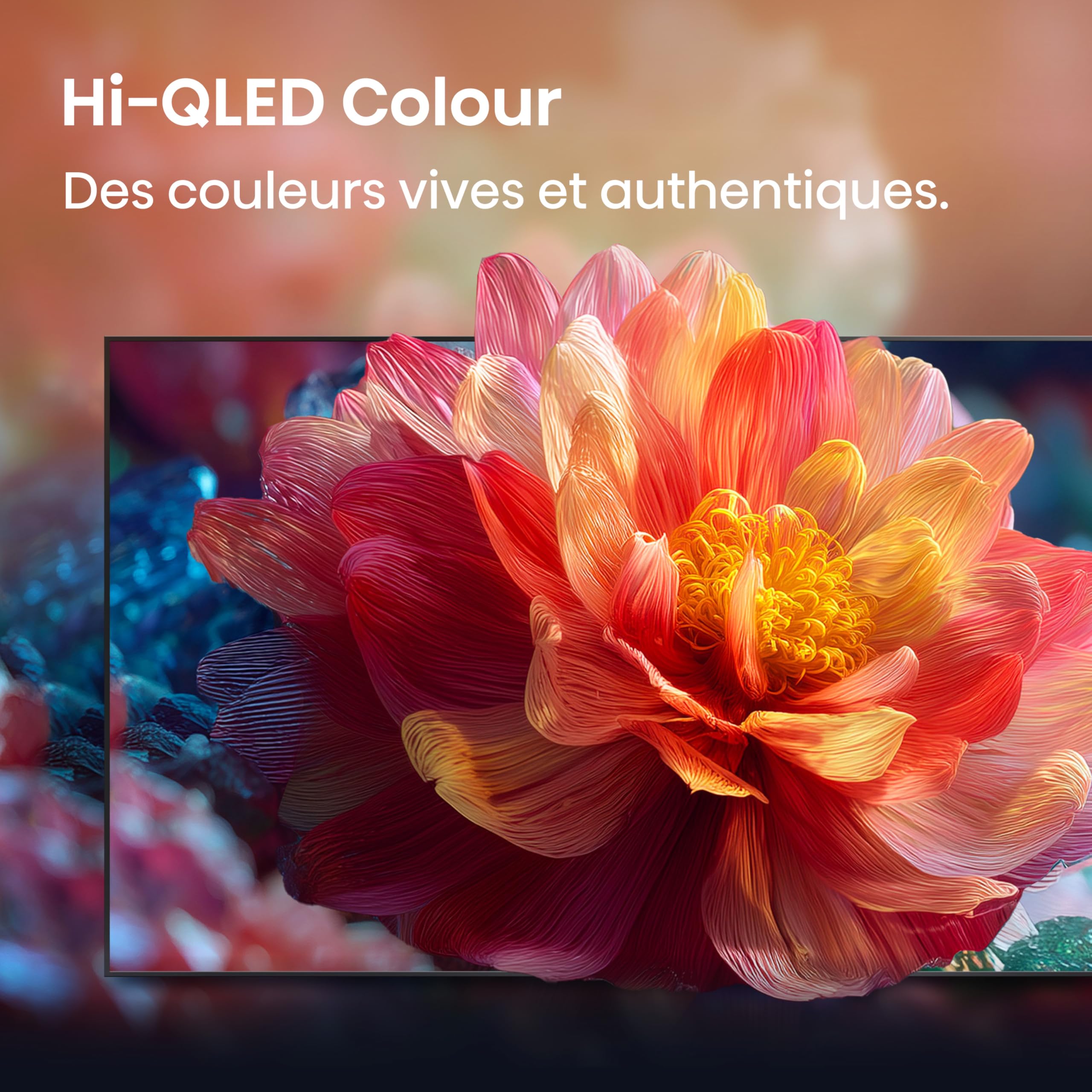 Hisense 85E7DS TV QLED 4K 85" (215 cm) - Série E7DS - Dolby Vision IQ & Atmos, 120Hz HSR, Game Mode Plus, Smart TV HomeOS, Alexa Intégrée, AirPlay 2.