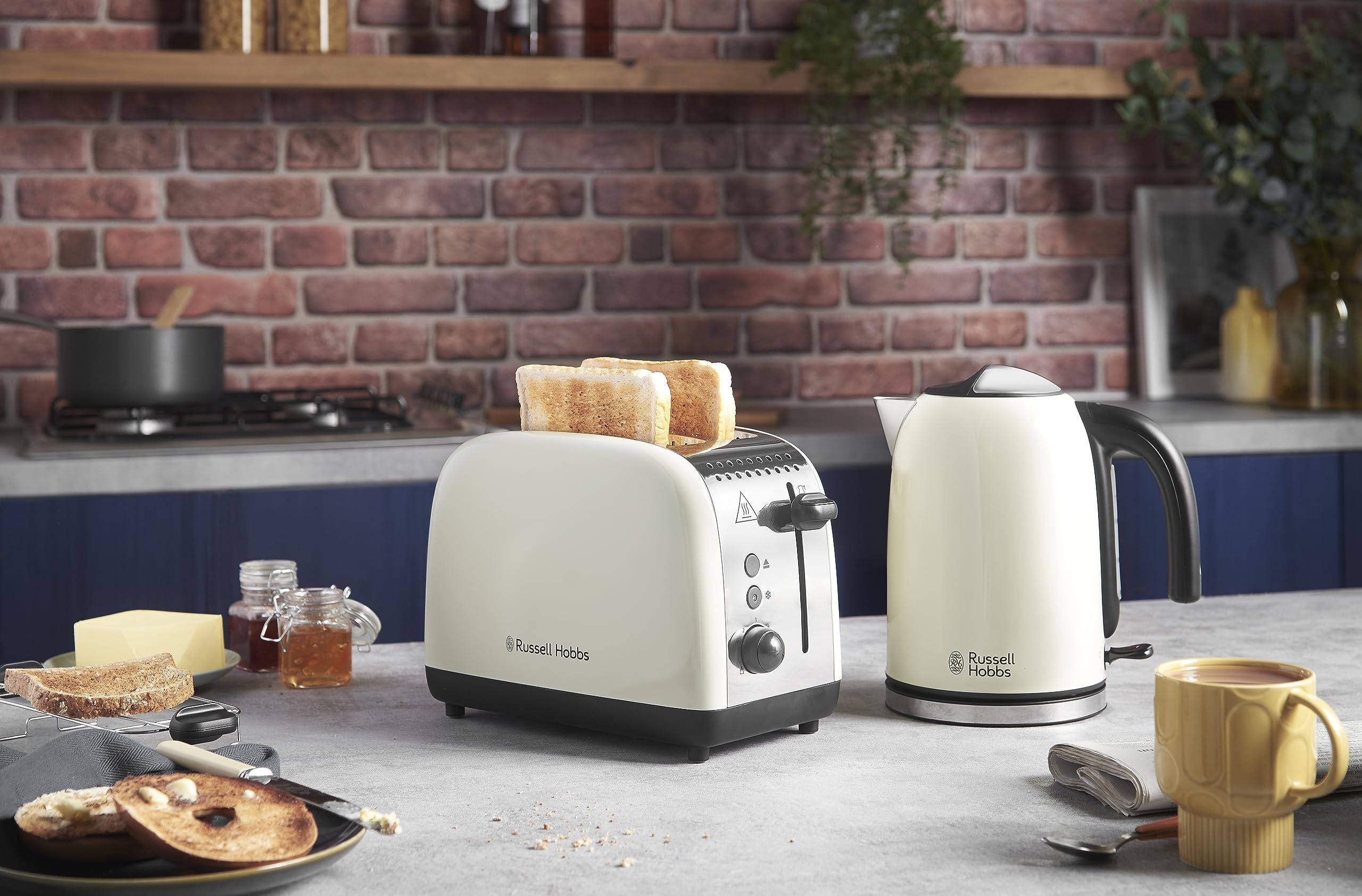 Toaster Russell Hobbs Colours Plus Kettle Cream Russell Hobbs