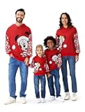 Mickey and Friends Family Matching Christmas Hooded Sweatshirt Casual Mickey Snow Pattern Long Sleeve Pullover Hoodies