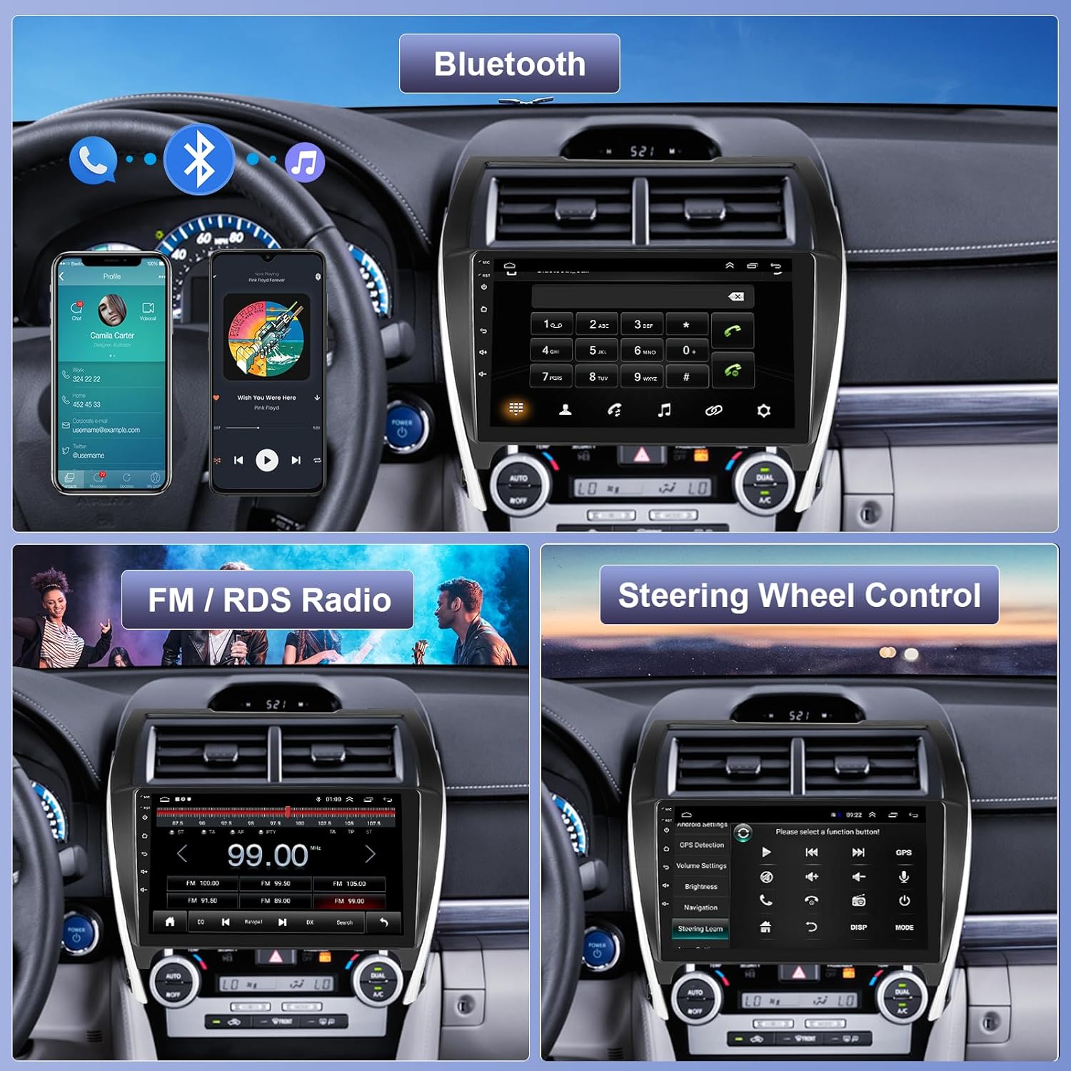 Toyota Camry 2012-2014 CarPlay GPS Stereo Radio