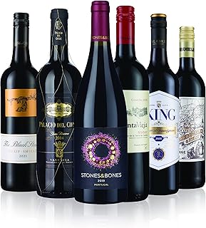 Laithwaites Big Red Wine - Case of 6 Mixed Bottles (75cl) - Australian, South African, Spanish & Portuguese Variety - Black Stump Durif Shiraz, Venta Vieja Malbec & More