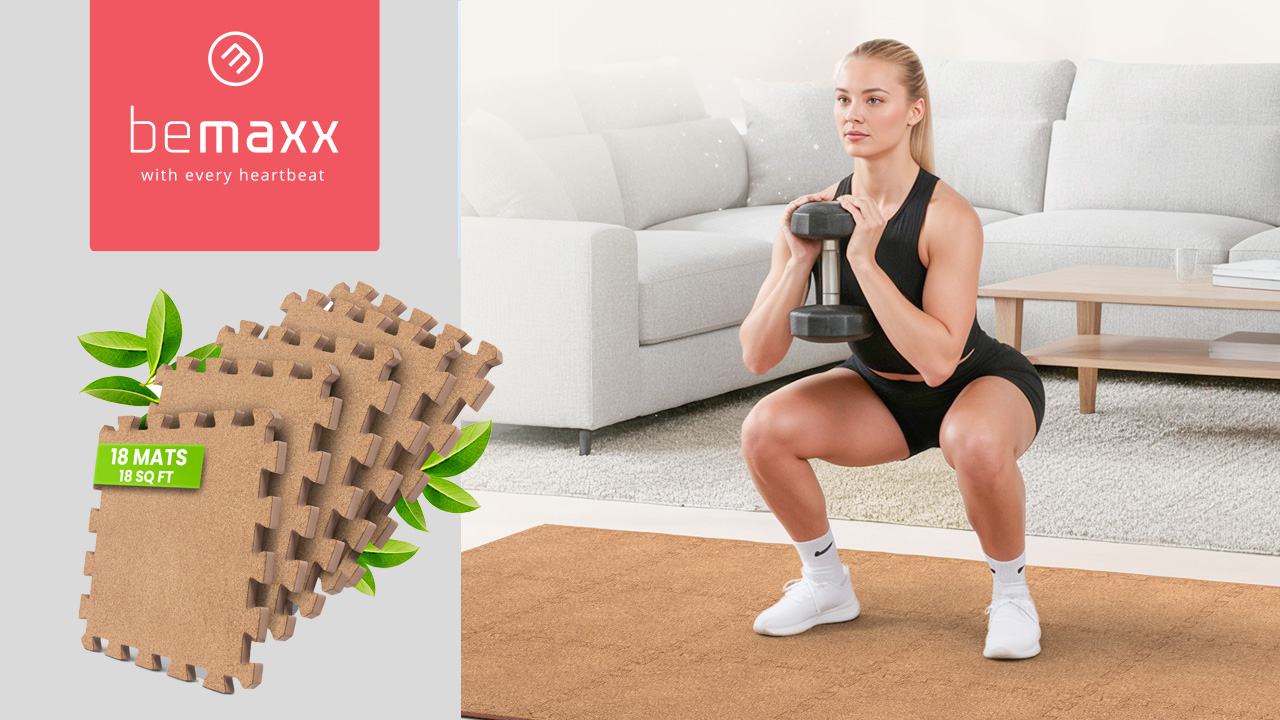 Amazon.com: bemaxx Gym Mats Set - 18 pcs EVA Interlocking Foam