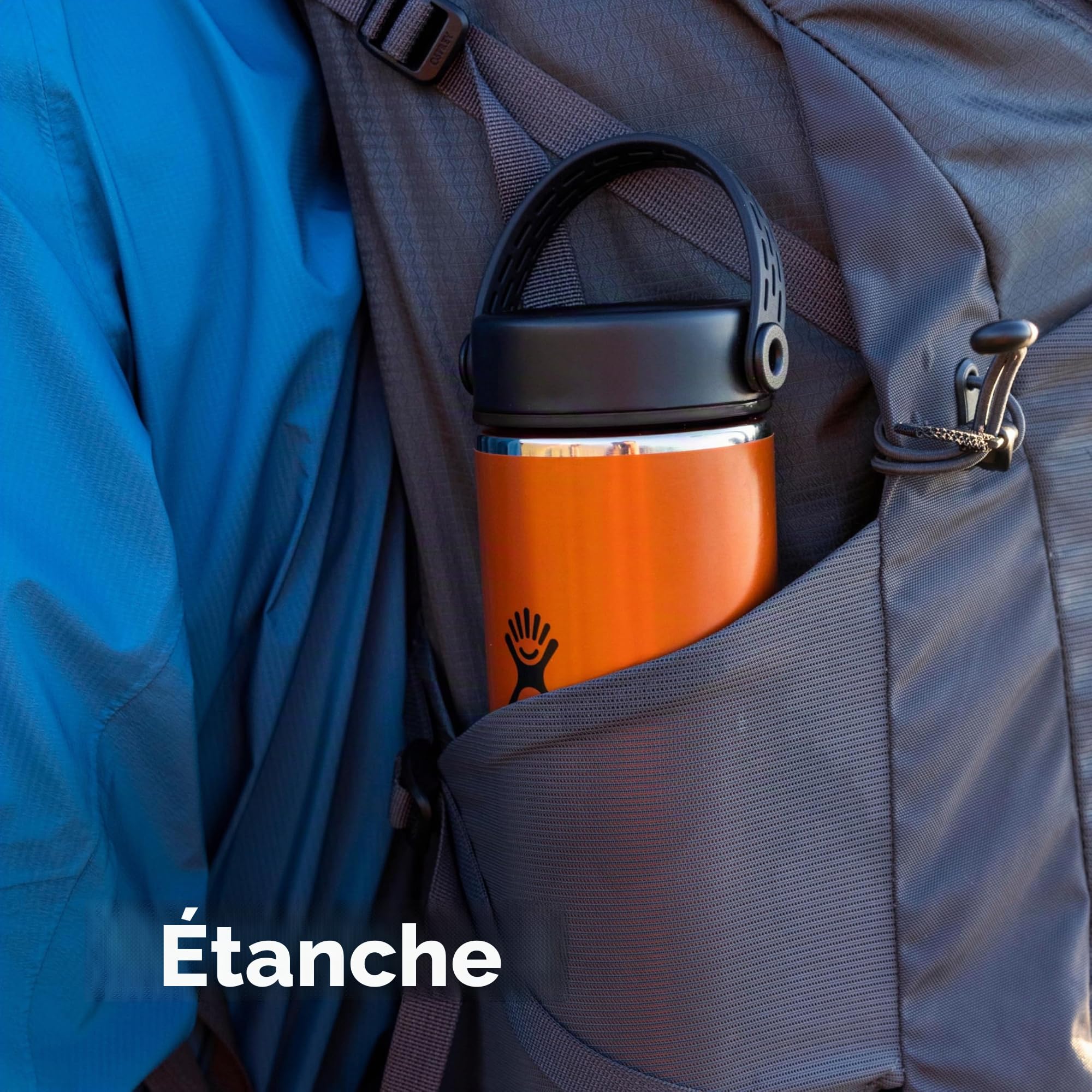 Hydro Flask - Bouteille d'eau légère de 710 ml Trail Series – Bouteille d'eau isotherme en acier inoxydable réutilisable avec bouchon flexible étanche – Large ouverture – Tourmaline