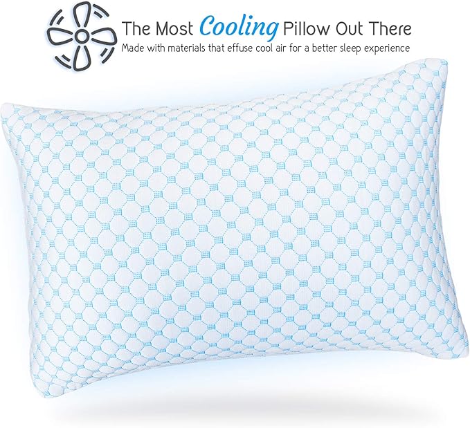 Set 2 Almohadas Memory Foam Rectangular 137 x 51 cm Ajustable Refrescante miniatura 5