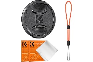 K&F Concept 52mm Center Pinch Lens Cap Cover + Keeper | Perfect...