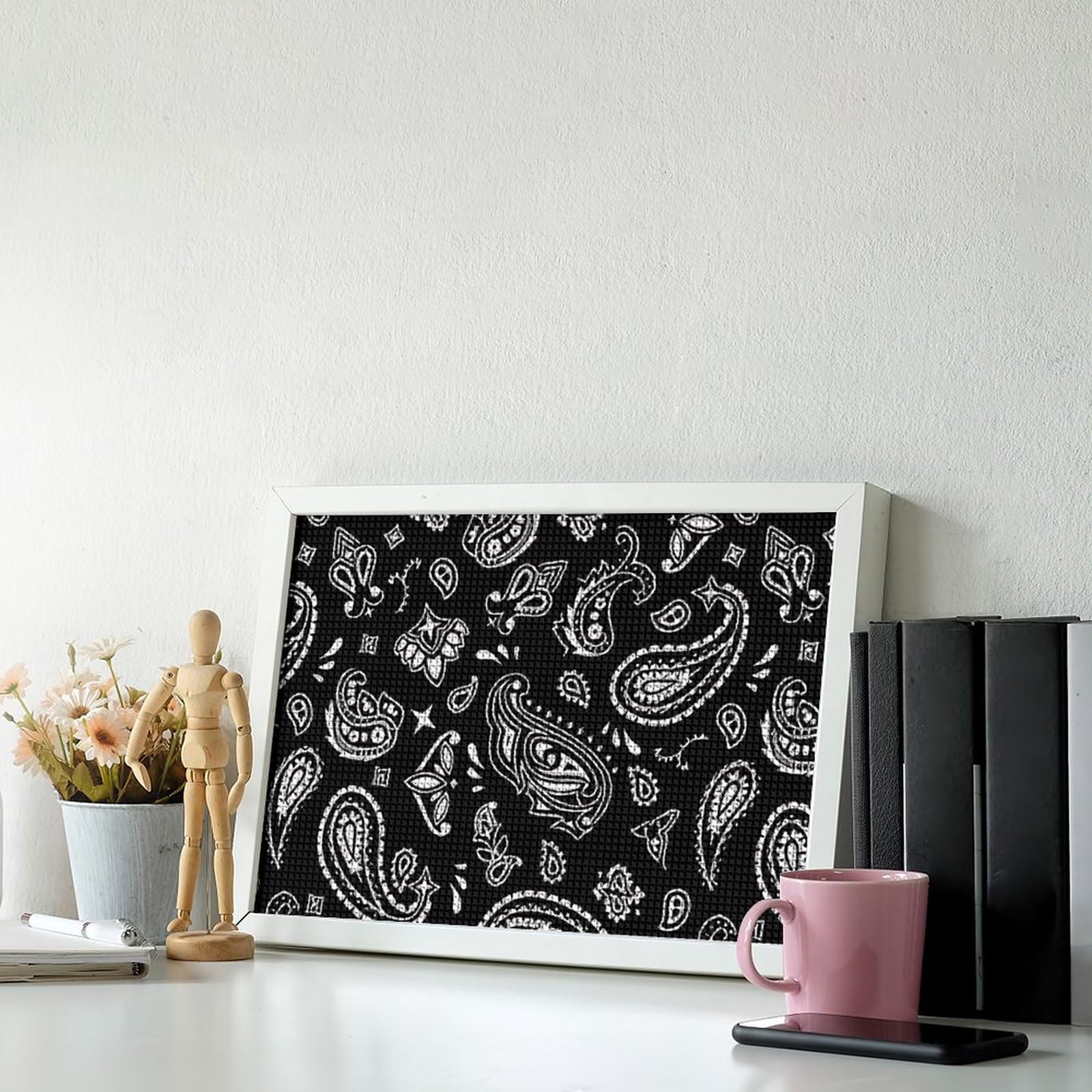Amazon | ペイズリー柄 5D ダイヤモンドの絵キット ししゅうキット