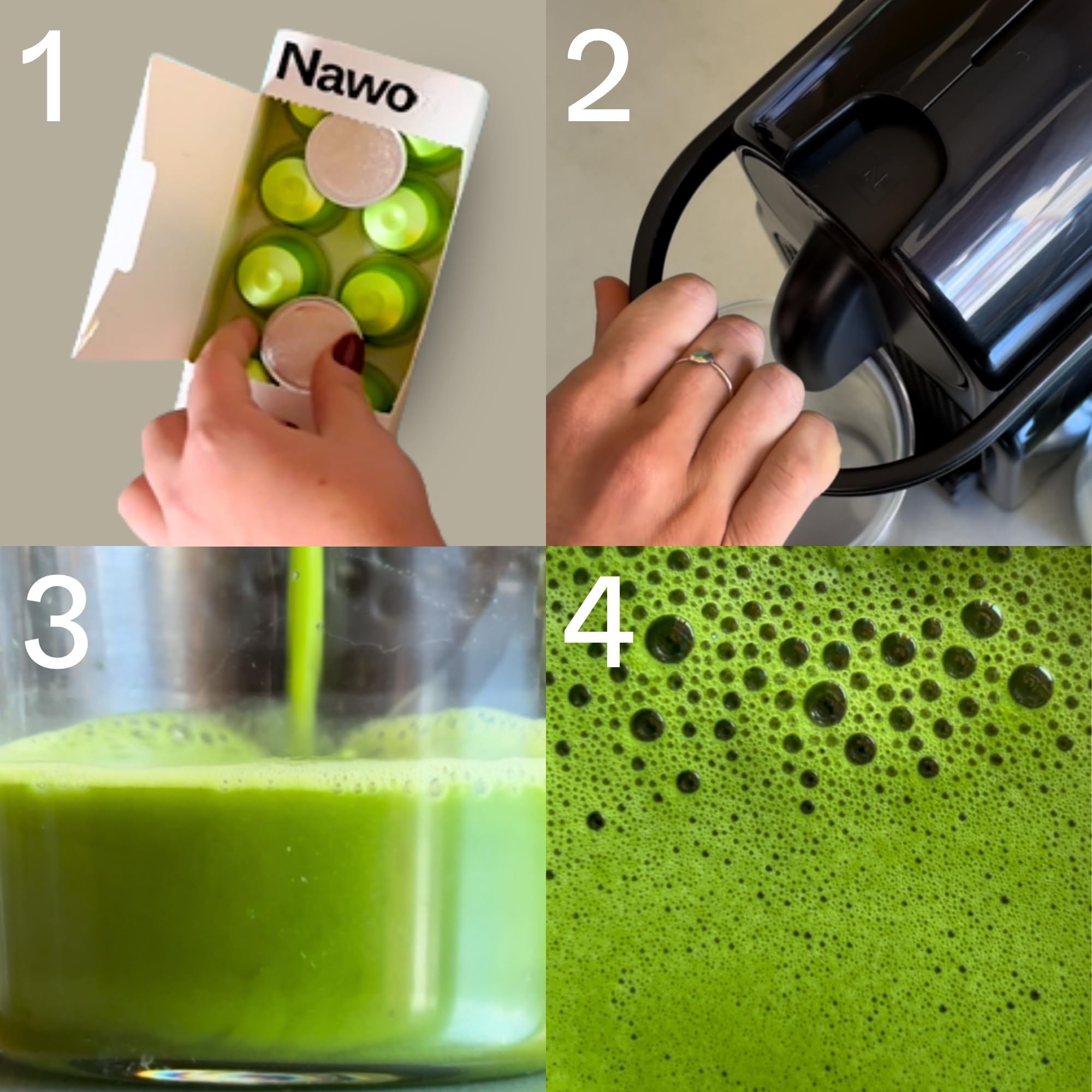 10 Cápsulas de Té Matcha Ceremonial – Compatibles con Nespresso®, 100% Natural, Té Verde en Polvo, Ideal para Matcha Latte, Sin Azúcares Añadidos ni Conservantes – NAWO® Matcha