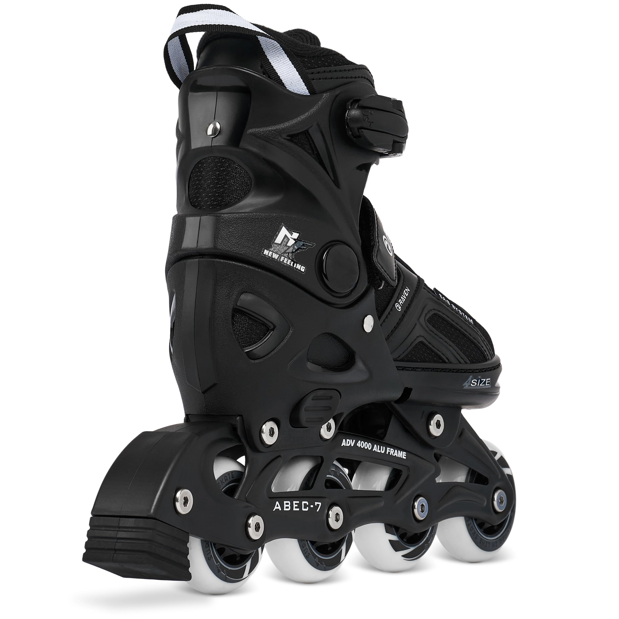 Pattini Inline Raven Pulse Regula 2in1 PRO Black Lame Hockey Ghiaccio
