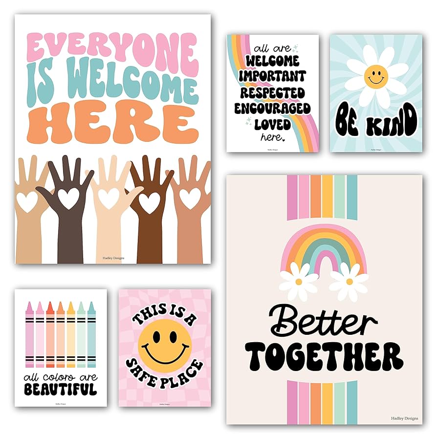 amazon-com-hadley-designs-diversity-posters-for-classroom-6-kindness-posters-for-classroom-decor-multicultural-inclusive-wall-art-for-teachers-workplace-11x14-retro-diversity-decor-office-products for Free Printable Posters For Teachers Amazon.com : Hadley Designs Diversity Posters for Classroom – 6 Kindness Posters for Classroom Decor, Multicultural, Inclusive Wall Art for Teachers & Workplace, 11x14 Retro Diversity Decor : Office Products for Free Printable Posters For Teachers