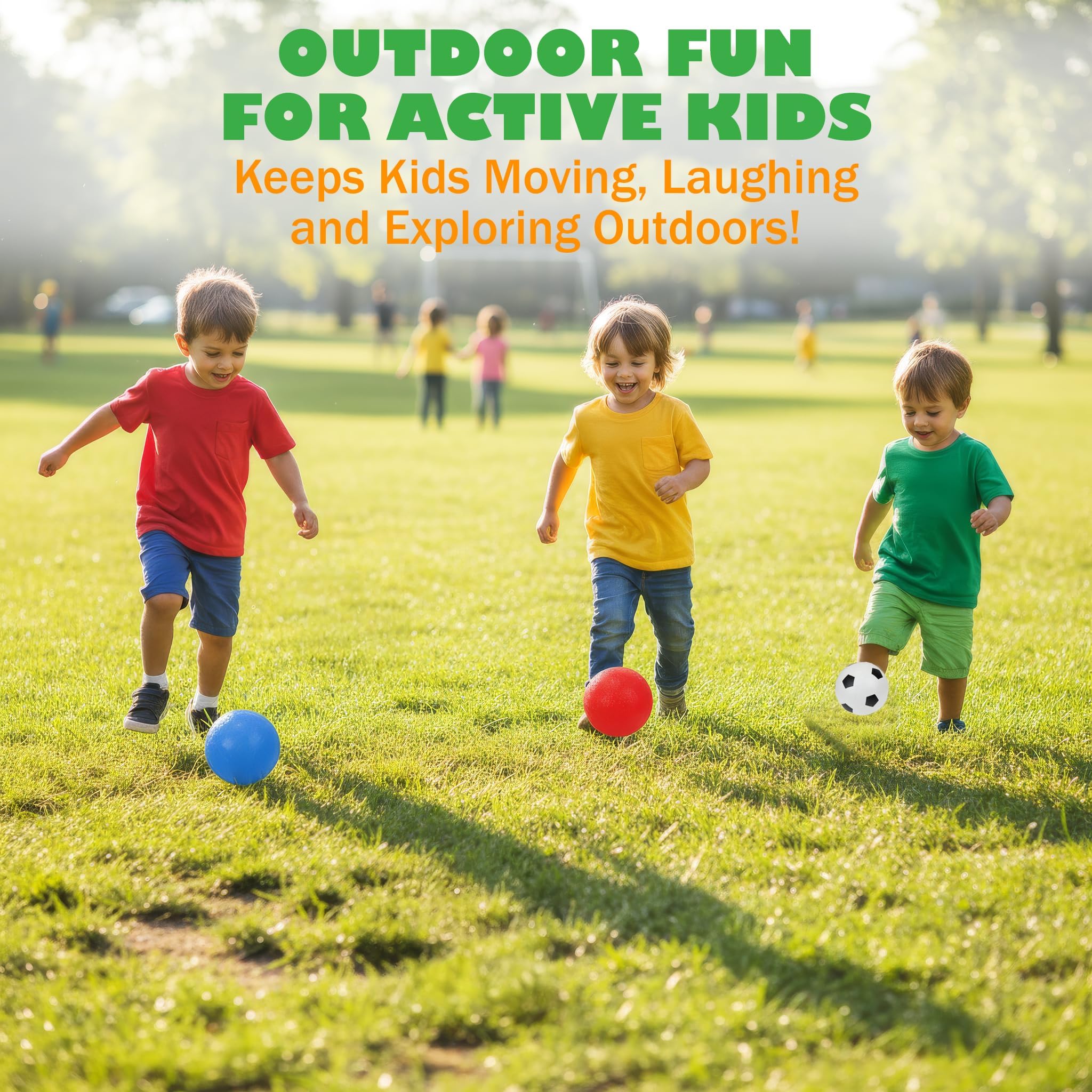 Kiddie Play 6 weiche Bälle für Kleinkinder und Kinder mit Tragetasche und Pumpe | Fußball, Basketball, Fußball, Spielplatzbälle, Indoor-Outdoor-Sportspielzeug für Babys