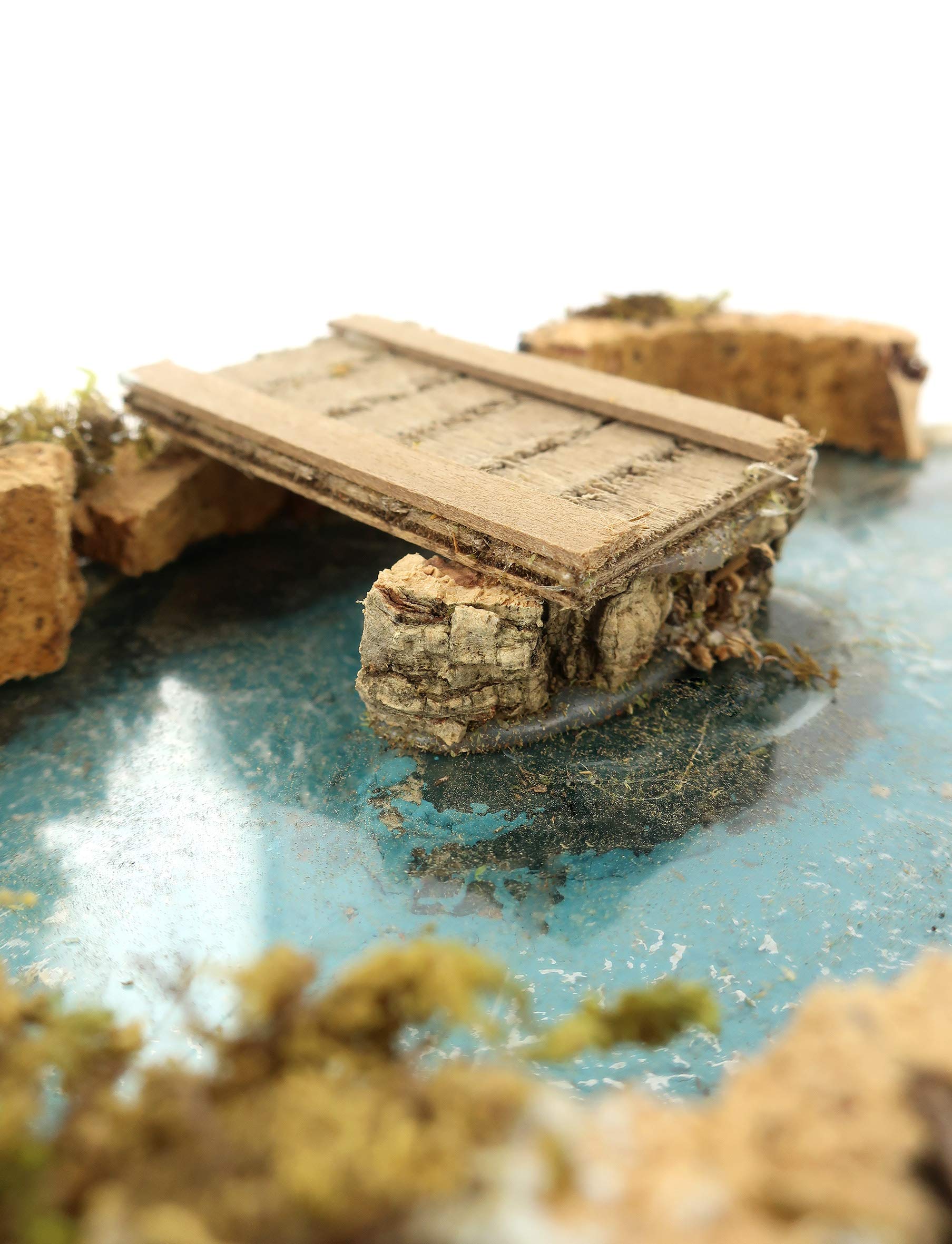Ferrari & Arrighetti Fiume Componibile per Presepe, 6 Sezioni Diverse, Legno, Multicolore, Dimensione Indicativa: 11x14x5 Cm