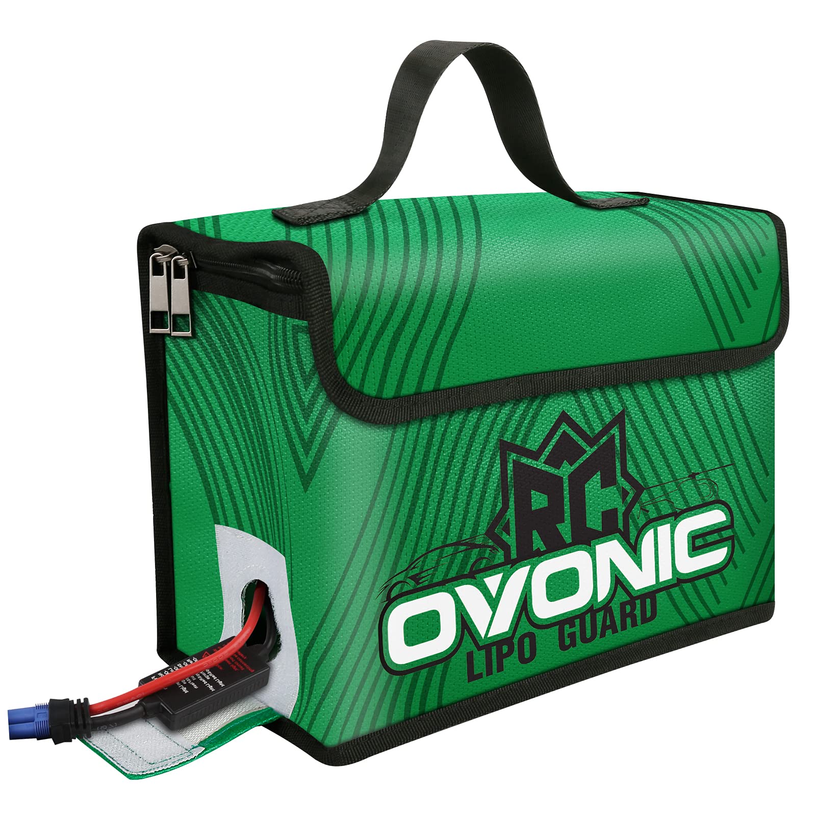 OVONIC Lipo Safe Bag Fireproof Explosion-proof Bag Lipo Safe Bag Fireproof Explosion-proof Bag with Large Capacity Lipo Battery Storage Guard Safe Bag for Charging and Storage
