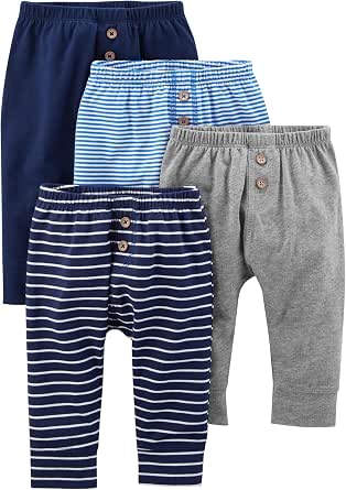Simple Joys by Carter's Baby 4-Pack Neutral Fleece Pants