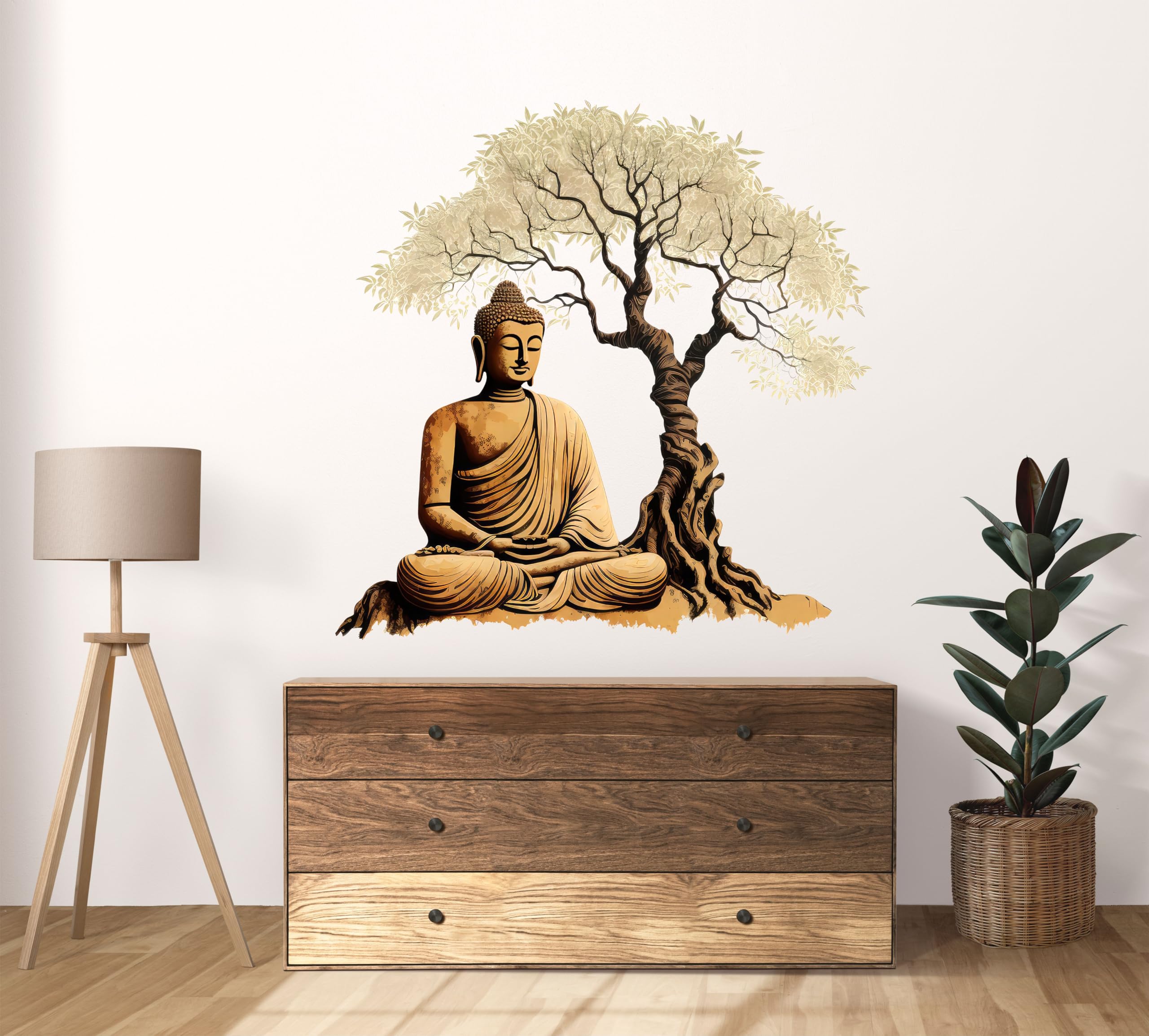 Wall Admire Gautam Buddha Brown Wall Sticker Size -23X19 Inches (B0DBGNTRGF) Amazon Price History, Amazon Price Tracker
