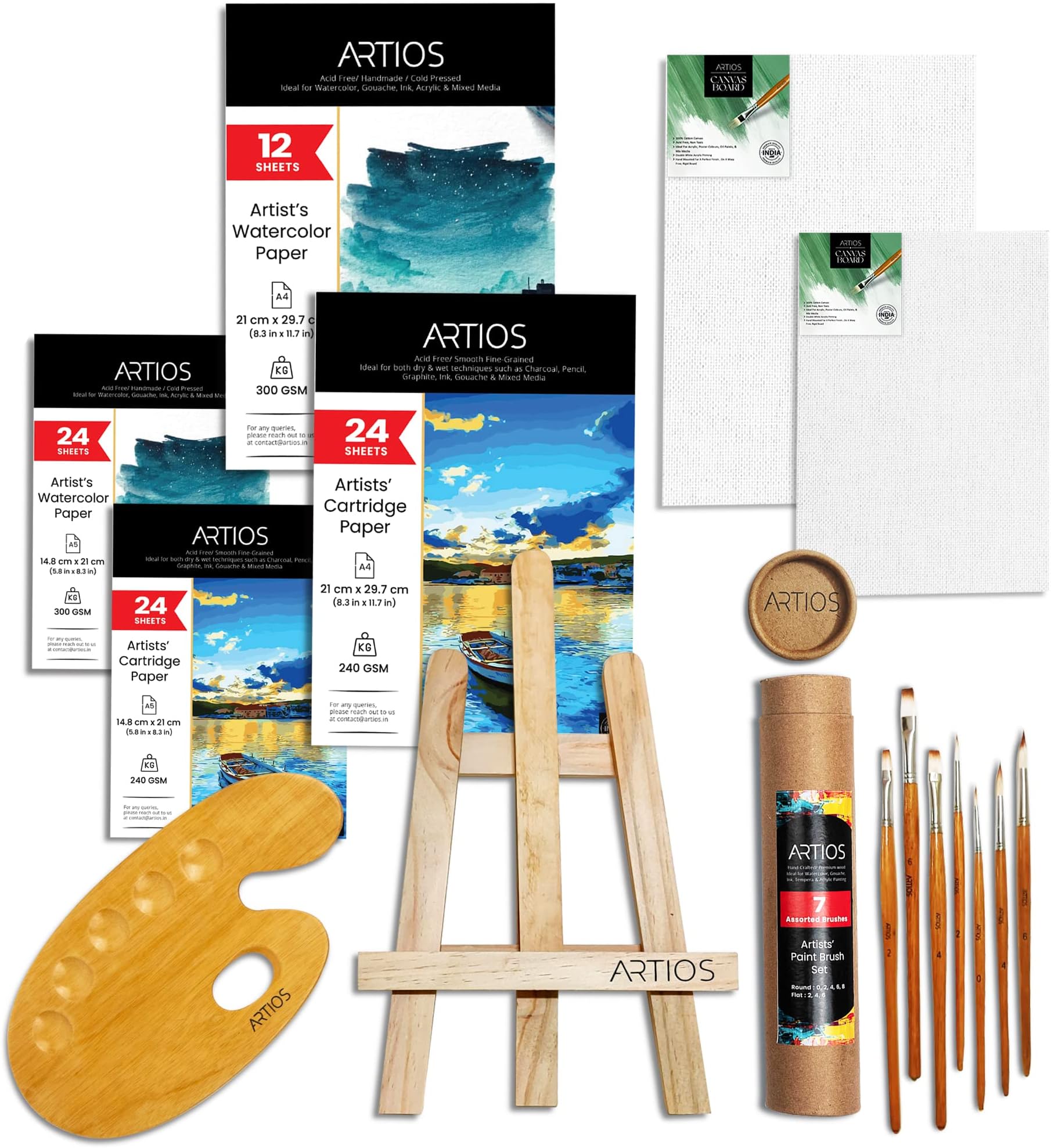 ARTIOS Painting Kit for Artists 95 Pcs Painting Set for Adults and