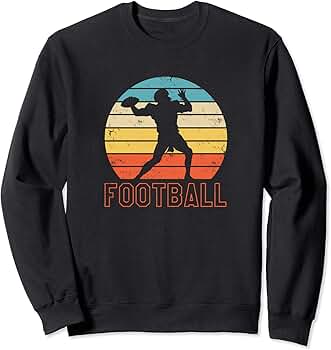 トップス 70's ~ 2 Tone Football Sweatshirt Vintage 80s/90s Touch Down Football Graphic Sweater