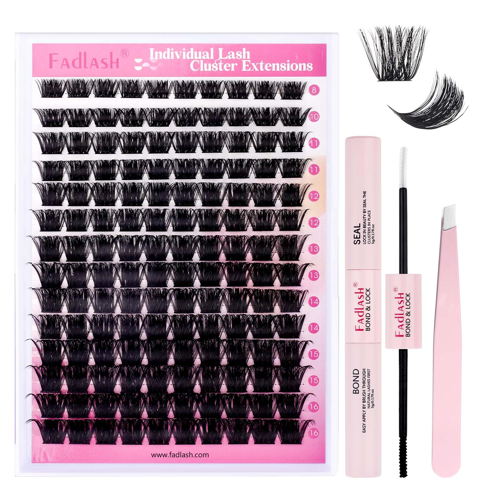 FADLASH Lash 120pcs 0.07mm D Curl 8-16mm 40D Mixed Trays Customizable DIY Eyelash Extensions for Beginners — view 138