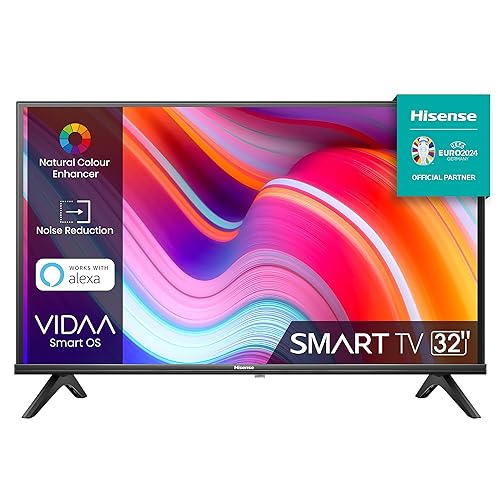 Immagine del prodotto Hisense 32'' HD 2023 32E43KT, Smart TV VIDAA U6, Game Mode, Controlli vocali Alexa, Tuner DVB-T2/S2 HEVC 10, lativù