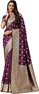 c j enterprise Women's Banarasi Saree Pure Kanjivaram Style Silk Saree With Blouse Piece for Wedding (Pari 121)-picture-10