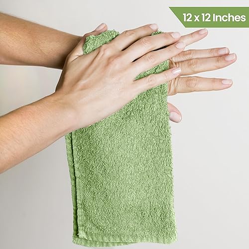 Miniatura 3 de Utopia Towels Juego de paños de algodón 100% hilado en anillo, paños de franela de gama alta, altamente absorbentes y suaves al tacto, paquete de