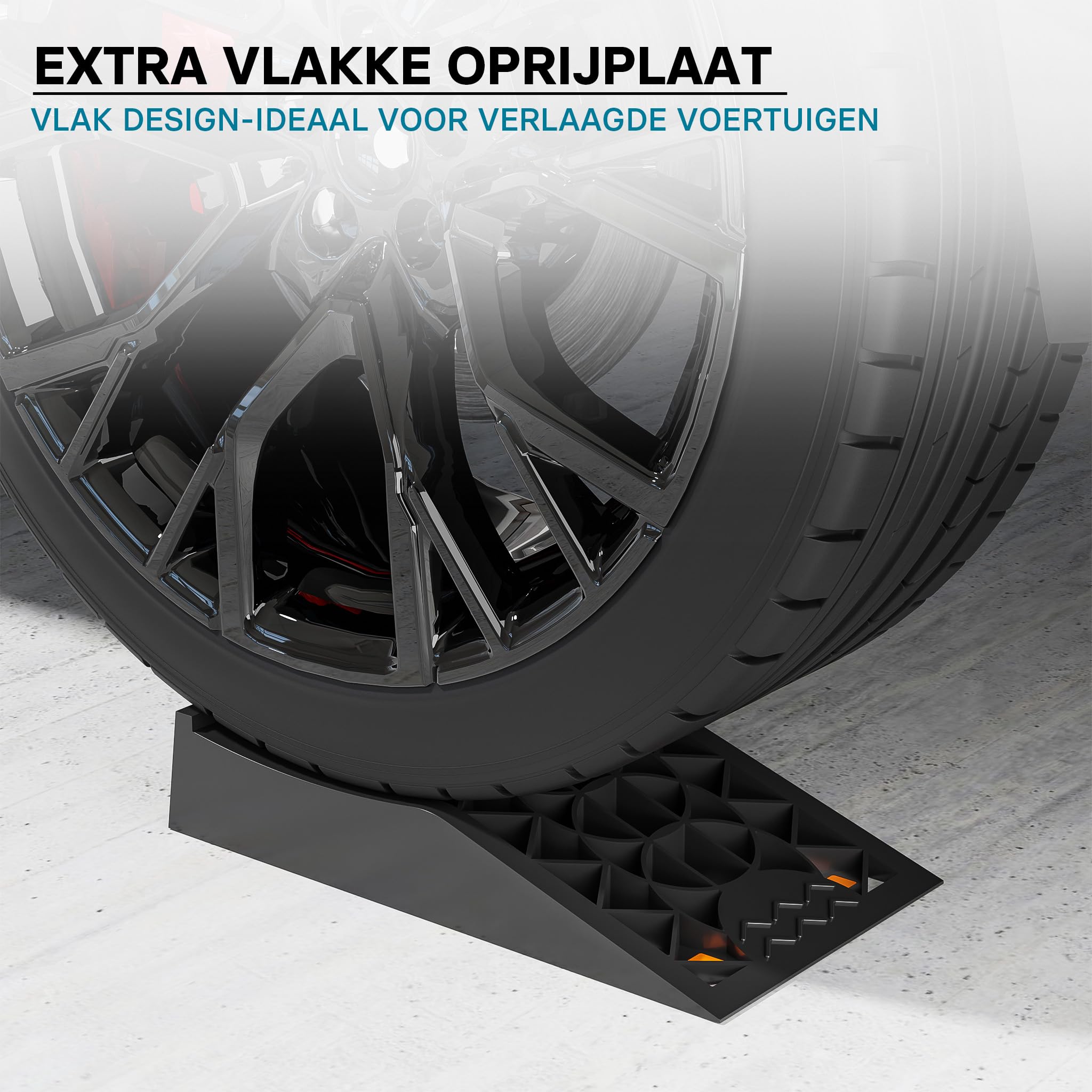 WilTec ExpoTool Level Ramp Set - 2 Extra Platte Oprijplaten Voor Auto, Caravan, Camper Tot 3 Ton